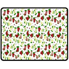 Warm Christmas  Two Sides Fleece Blanket (medium) by ConteMonfrey