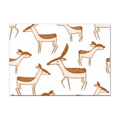 Seamless Deer Pattern Design Sticker A4 (100 Pack) by Hannah976