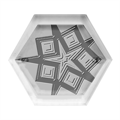 Pattern Tile Decorative Design Star Hexagon Wood Jewelry Box by Hannah976
