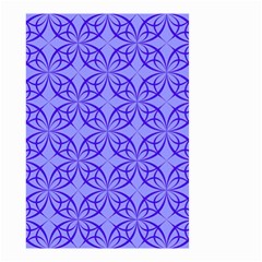Decor Pattern Blue Curved Line Small Garden Flag (two Sides) by Hannah976