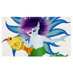 Mermaid Fantasy Undersea Merman Banner And Sign 7  X 4 
