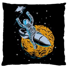 Astronaut Planet Space Science Large Cushion Case (two Sides) by Sarkoni