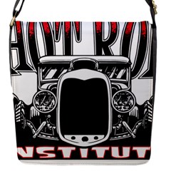 Vintage Car Hot Rod Motor Vehicle Flap Closure Messenger Bag (s)