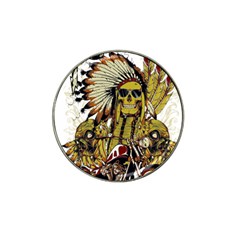 Motorcycle And Skull Cruiser Native American Hat Clip Ball Marker (10 Pack) by Sarkoni