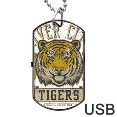 1813 River City Tigers Athletic Department Dog Tag Usb Flash (one Side) by Sarkoni
