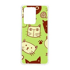 Cute Hand Drawn Cat Seamless Pattern Samsung Galaxy S20 Ultra 6 9 Inch Tpu Uv Case