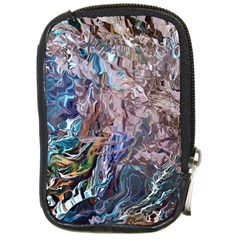 Abstract Blend V Compact Camera Leather Case by kaleidomarblingart