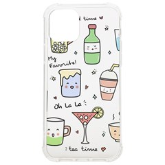 Drinks Cocktails Doodles Coffee Iphone 12/12 Pro Tpu Uv Print Case by Apen