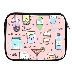 Drink Cocktail Doodle Coffee Apple Ipad 2/3/4 Zipper Cases by Apen