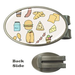 Dinner Meal Food Snack Fast Food Money Clips (oval)  by Apen