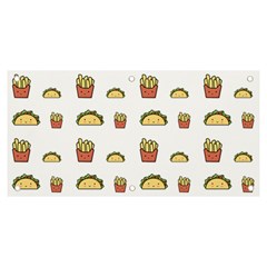 Fries Taco Pattern Fast Food Banner And Sign 6  X 3  by Apen