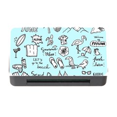 June Doodle Tropical Beach Sand Memory Card Reader With Cf