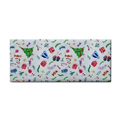 New Year Christmas Winter Pattern Hand Towel by Apen