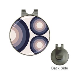 Circle Tile Design Pattern Hat Clips With Golf Markers