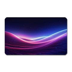 Cosmic Galaxy Quantum Art Nature Magnet (rectangular) by Ravend