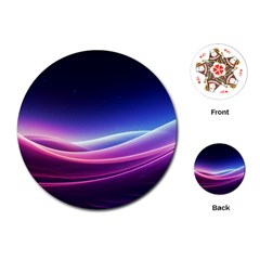 Cosmic Galaxy Quantum Art Nature Playing Cards Single Design (round)