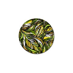 Foliage Pattern Texture Background Golf Ball Marker