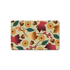 Autumn Leaves Colours Season Magnet (name Card) by Ravend