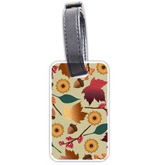 Autumn Leaves Colours Season Luggage Tag (one Side) by Ravend