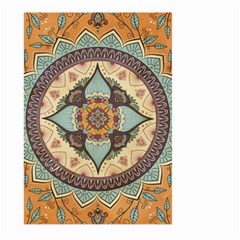 Mandala Floral Decorative Flower Art Large Garden Flag (two Sides) by Ravend