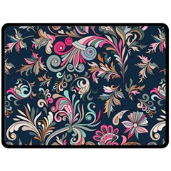 Coorful Flowers Pattern Floral Patterns Fleece Blanket (large) by nateshop