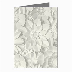 Damask, Desenho, Flowers, Gris Greeting Cards (pkg Of 8) by nateshop