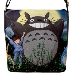 Illustration Anime Cartoon My Neighbor Totoro Flap Closure Messenger Bag (s)