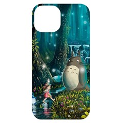 Anime My Neighbor Totoro Jungle Natural Iphone 14 Black Uv Print Case