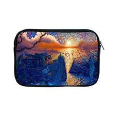 Digital Art Fantasy Impressionism Painting Ship Boat Psychedelic Peacock Mushroom Flamingos Hipwreck Apple Ipad Mini Zipper Cases by Sarkoni