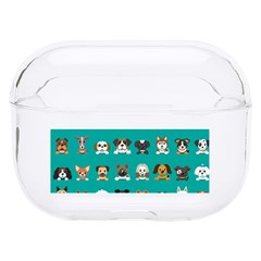 Different Type Vector Cartoon Dog Faces Hard Pc Airpods Pro Case by Bedest