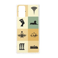 Egyptian Flat Style Icons Samsung Galaxy Note 20 Tpu Uv Case by Bedest