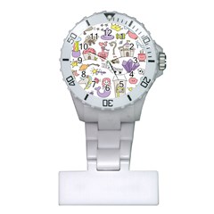Fantasy Things Doodle Style Vector Illustration Plastic Nurses Watch by Bedest