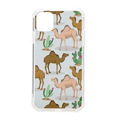 Camels Cactus Desert Pattern Iphone 11 Tpu Uv Print Case by Hannah976