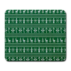 Wallpaper Ugly Sweater Backgrounds Christmas Large Mousepad by artworkshop
