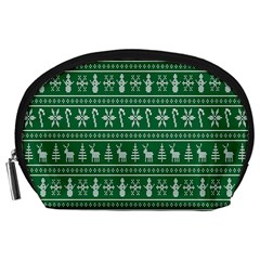 Wallpaper Ugly Sweater Backgrounds Christmas Accessory Pouch (large)
