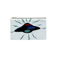 Alien Unidentified Flying Object Ufo Cosmetic Bag (small) by Sarkoni