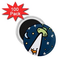 Ufo Alien Unidentified Flying Object 1 75  Magnets (100 Pack)  by Sarkoni