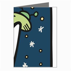 Ufo Alien Unidentified Flying Object Greeting Card by Sarkoni