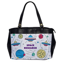 Unidentified Flying Object Ufo Space Outer Oversize Office Handbag by Sarkoni