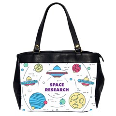 Unidentified Flying Object Ufo Space Outer Oversize Office Handbag (2 Sides) by Sarkoni