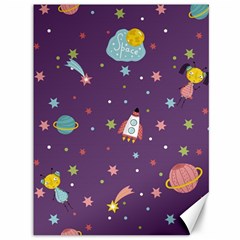 Space Travels Seamless Pattern Vector Cartoon Canvas 36  X 48 