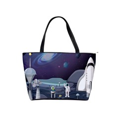 Alien Astronaut Scene Classic Shoulder Handbag