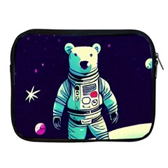 Bear Astronaut Futuristic Apple Ipad 2/3/4 Zipper Cases