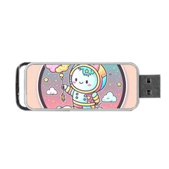 Boy Astronaut Cotton Candy Portable Usb Flash (one Side)