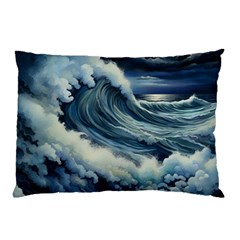 Waves Storm Sea Moon Landscape Pillow Case