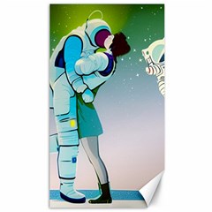 Astronaut Kiss Space Baby Canvas 40  X 72  by Bedest