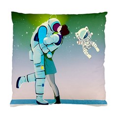 Astronaut Kiss Space Baby Standard Cushion Case (one Side)