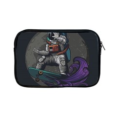 Illustration Astronaut Cosmonaut Paying Skateboard Sport Space With Astronaut Suit Apple Ipad Mini Zipper Cases by Ndabl3x