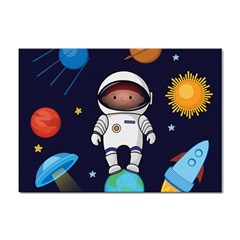 Boy Spaceman Space Rocket Ufo Planets Stars Sticker A4 (100 Pack) by Ndabl3x