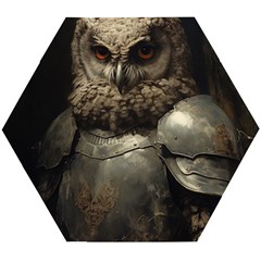 Owl Knight Wooden Puzzle Hexagon